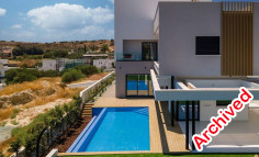 Luxury 4 bedrooms house with swimming pool for sale in Agios Tychonas