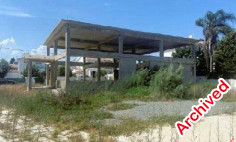 Incomplete commercial building in Mazotos, Larnaca 