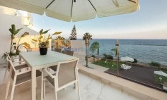 3 bedroom beach front apartment full sea views for rent Limassol 