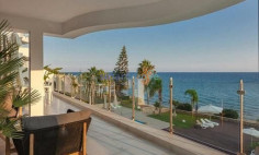 3 bedroom beach front apartment full sea views for rent Limassol 
