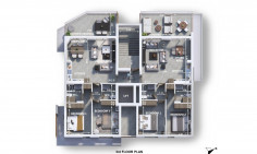 Spacious 2 bedroom unfurnished apartment for sale in Drosia