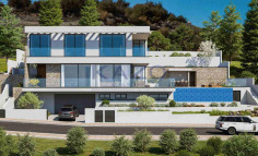 Luxurious Panthea villa with sea view and pool 