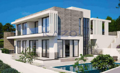 Luxurious Panthea villa with sea view and pool 