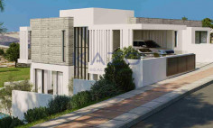 Luxurious Panthea villa with sea view and pool 