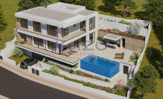 Luxurious Panthea villa with sea view and pool 