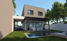 Modern four bedroom house with pool in Erimi 