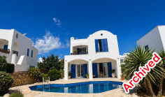 Elegant mediterranean villa with private pool & sea views | walking distance to the sea | Chloraka 