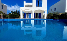Elegant mediterranean villa with private pool & sea views | walking distance to the sea | Chloraka 
