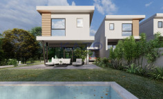 Modern detached house with sea view Agios Tychonas 