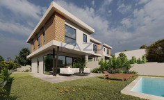 Modern detached house with sea view Agios Tychonas 