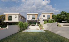 Modern detached house with sea view Agios Tychonas 