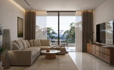 Contemporary top floor apartment in Agios Tychonas 