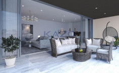 Modern two bedroom top floor apartment in Ypsonas 