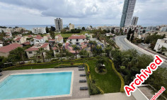 Spacious furnished apartment with sea view for rent in Mouttagiaka Tourist Area 