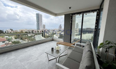 Spacious furnished apartment with sea view for rent in Mouttagiaka Tourist Area 