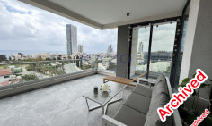 Spacious furnished apartment with sea view for rent in Mouttagiaka Tourist Area 