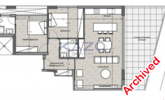 Modern unfurnished apartment in central Agios Nicolaos 