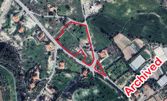 450 m&sup2; corner building plot in Kalavasos village , Larnaca