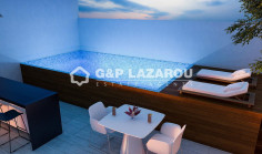 Large 2 bedroom penthouse with swimming pool for sale in Potamos tis Germasogeias