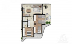 Beautiful 2 bed penthouse for sale in Livadia