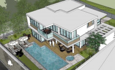 Spacious 4 bedrooms house with swimming pool for sale in Coral Bay