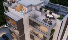 Beautiful 3 bed penthouse with swimming pool for sale in Germasogeia Tourist Area