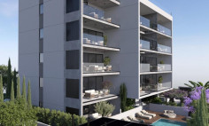 Luxury 2 bedroom penthouse with swimming pool for sale in Germasogeia