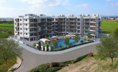 Large two bedroom apartment with swimming pool for sale in Livadia