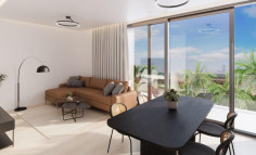 1 bedroom furnished penthouse with swimming pool for sale in Livadia