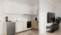 1 bedroom furnished penthouse with swimming pool for sale in Livadia