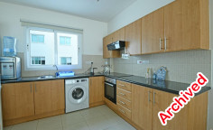 Spacious 2 bedroom furnished apartment with swimming pool for sale in Kapparis