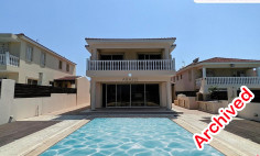 Amazing beachfront villa with swimming pool in Protaras, Famagusta 