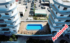 Spacious 2 bedroom furnished apartment with swimming pool for sale in Larnaca