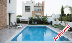 3 bedroom furnished villa with swimming pool for sale in Agia Thekla