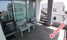 Top floor apartment with roof gardens in Drosia 