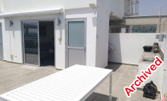 Top floor apartment with roof gardens in Drosia 