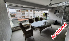 Luxury 4 bedroom furnished penthouse with swimming pool for sale in Germasogeia Tourist Area