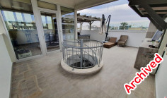 Luxury 4 bedroom furnished penthouse with swimming pool for sale in Germasogeia Tourist Area