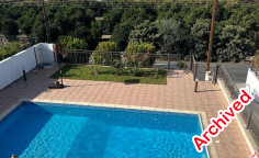 Modern detached villa with sea view in Chloraka 