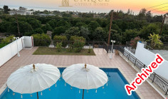Modern detached villa with sea view in Chloraka 