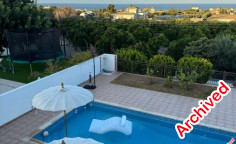 Modern detached villa with sea view in Chloraka 