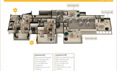 Spacious 2 bedroom apartment with swimming pool for sale in Oroklini