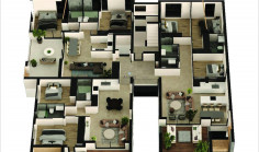 Luxury three bedroom apartment for sale in Aradippou