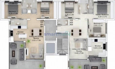 Penthouse 120m2 roof garden 