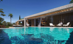 Modern Agios Tychonas villa with sea view 