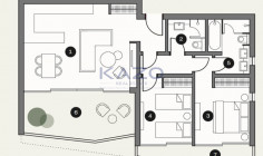 2 bedroom furnished apartment with swimming pool to rent in Asomatos