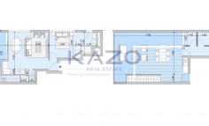 Modern one bedroom plus one extra room penthouse apartment in lively Agios Nikolaos 