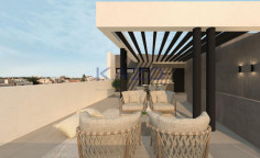 Modern one bedroom plus one extra room penthouse apartment in lively Agios Nikolaos 