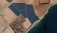 Large sea front field 83325m2 in Softades , Larnaca