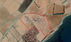 Large sea front field 83325m2 in Softades , Larnaca
